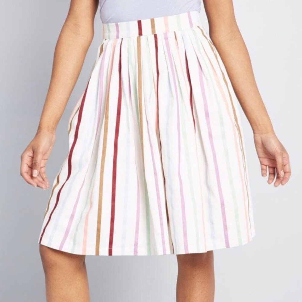 NWT ModCloth Striped Skirt
